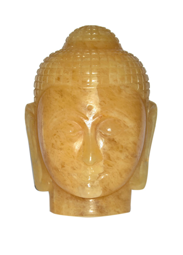 Yellow Aventurine Buddha Head - Healing Crystals India