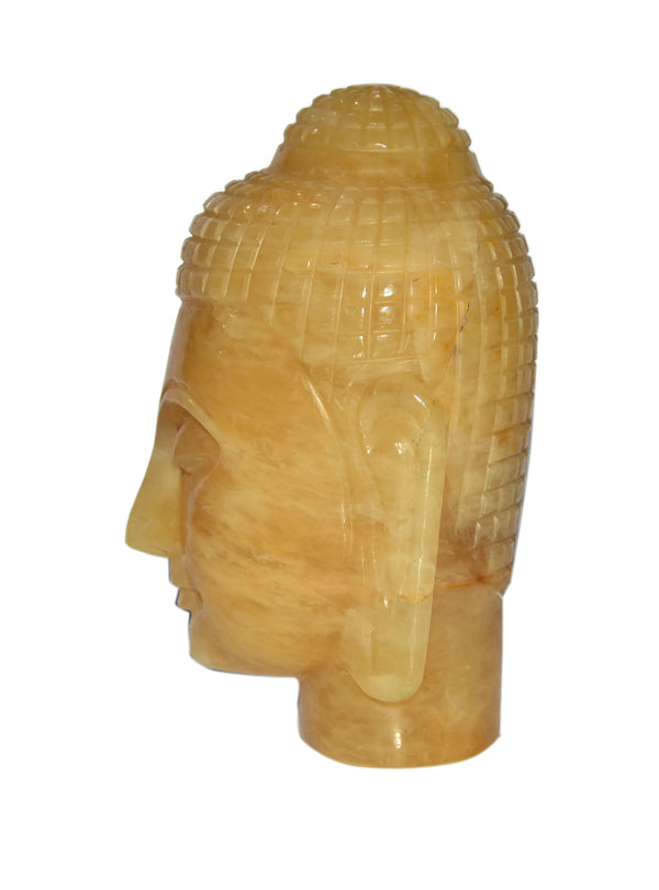 Yellow Aventurine Buddha Head - Healing Crystals India