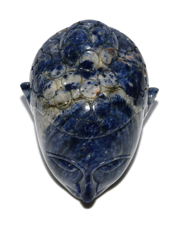 Sodalite Buddha Head - Healing Crystals India