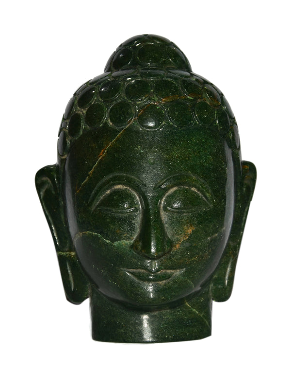 Buy Certified Dark Green Aventurine Buddha Head
