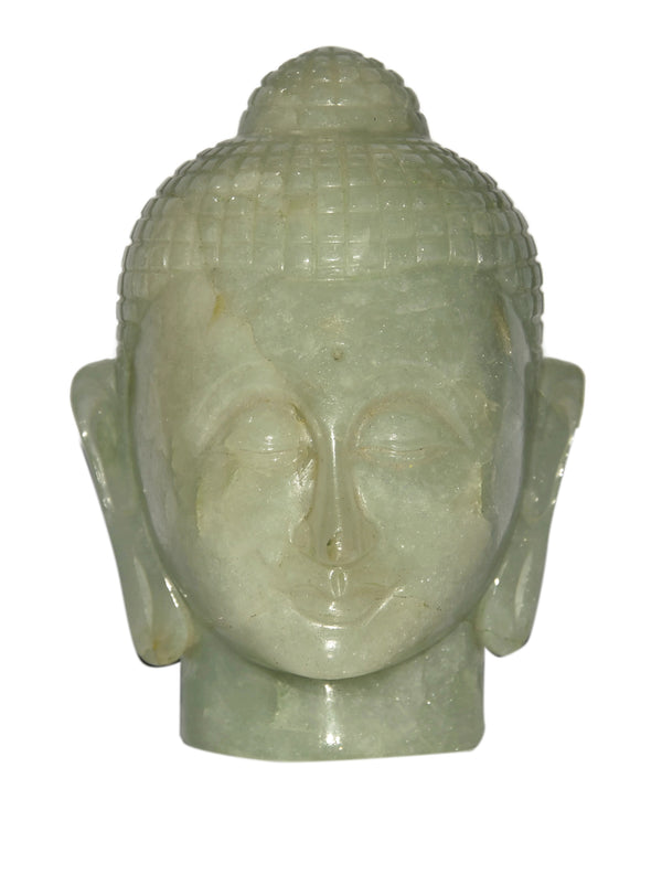 Green Aventurine Buddha Head - Healing Crystals India