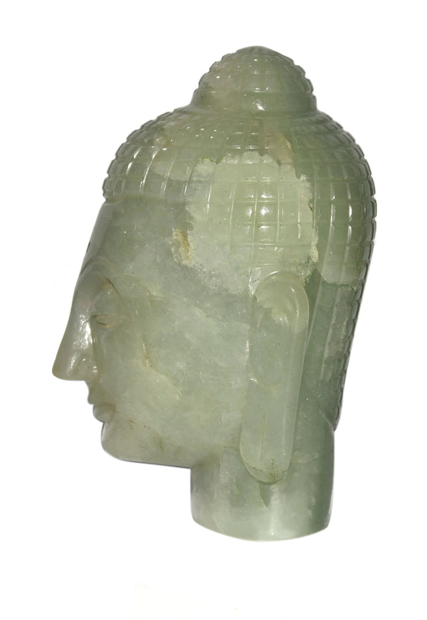 Green Aventurine Buddha Head - Healing Crystals India