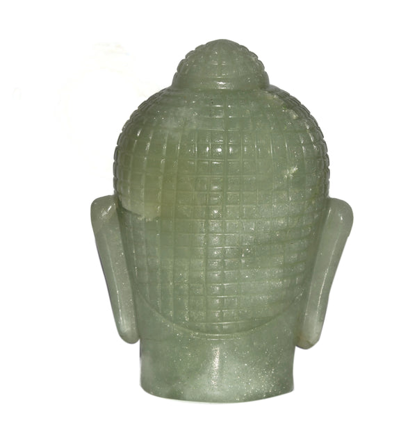 Green Aventurine Buddha Head - Healing Crystals India