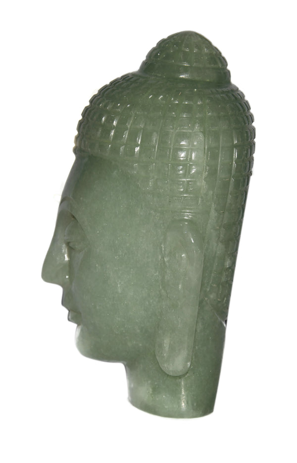 Green Aventurine Buddha Head - Healing Crystals India