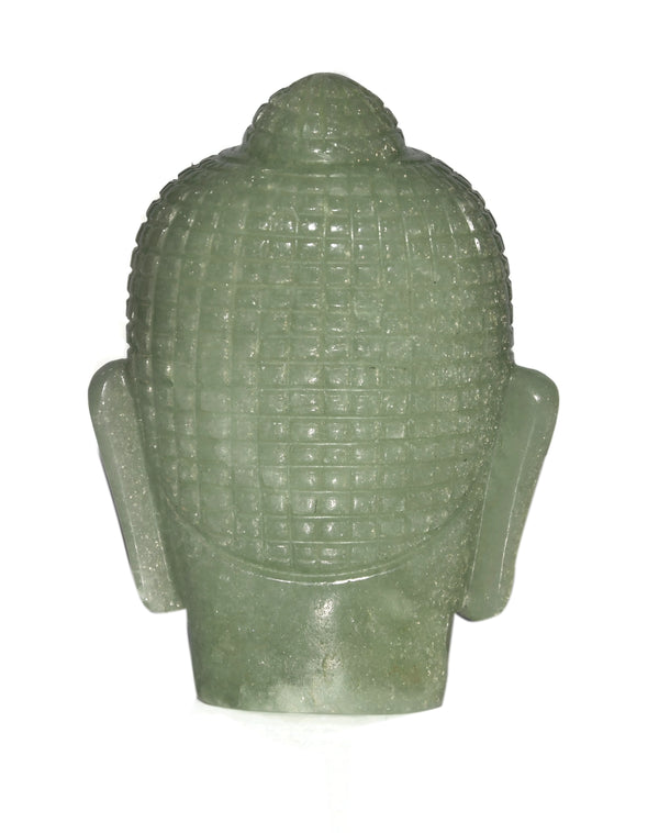 Green Aventurine Buddha Head - Healing Crystals India