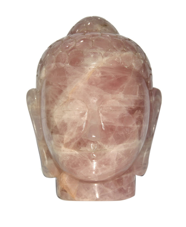Buy Certified Rose Quartz Buddha Head - Style 1