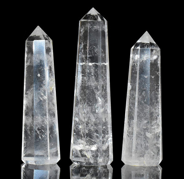 Crystal Quartz Pencil Wand 2-3 Inches - Healing Crystals India