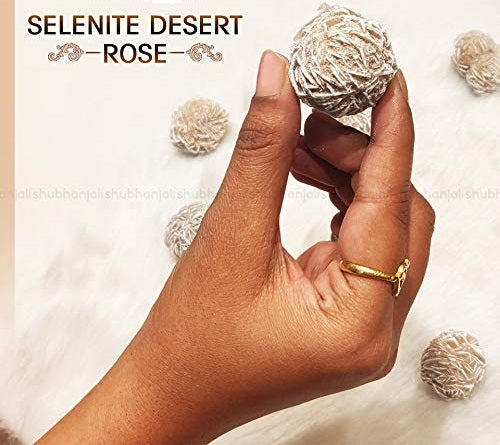 Selenite Desert Rose Set Of 5 - Healing Crystals India