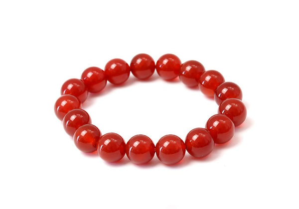 Carnelian Bracelet 10 mm - Healing Crystals India
