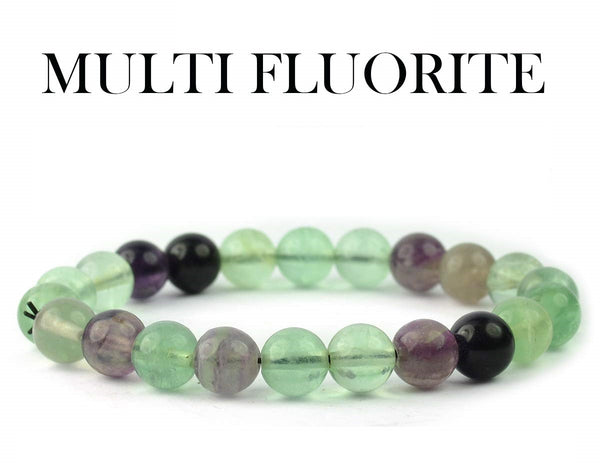 Buy natural Multi Fluorite crystal Bracelet 10 MM
