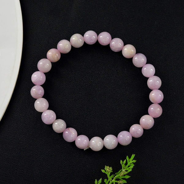 Kunzite Bracelet 8 MM - Healing Crystals India