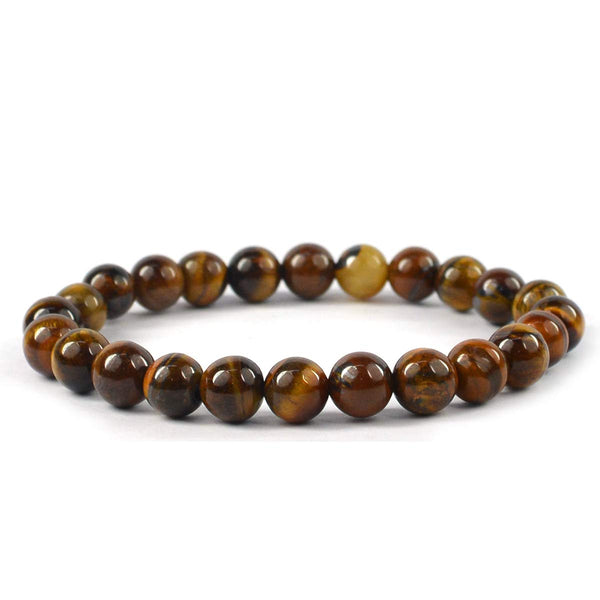 Tiger Eye Bracelet 8 MM - Healing Crystals India