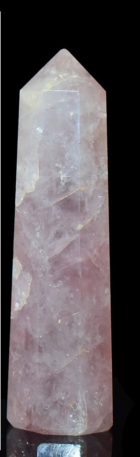 Rose Quartz Pencil Wand 3 Inches - Healing Crystals India