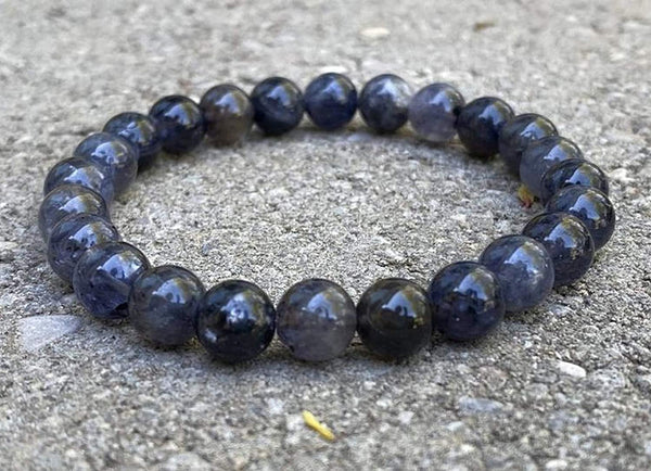 Iolite Bracelet 8 MM - Healing Crystals India