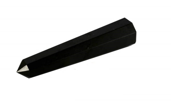 Black Tourmaline Pencil Wand 3 Inches - Healing Crystals India