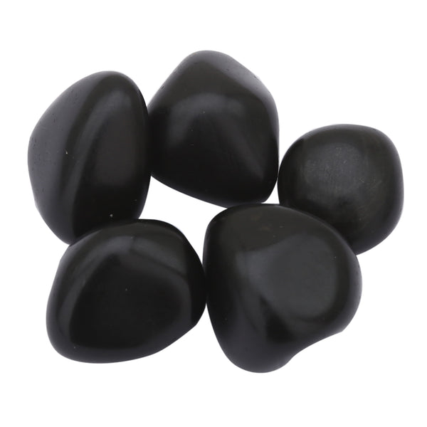 Black Tourmaline 5 Piece Tumbled - Healing Crystals India