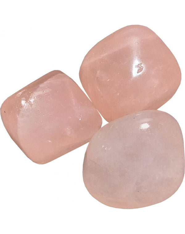 Rose Quartz Tumbled 3 Pieces - Healing Crystals India