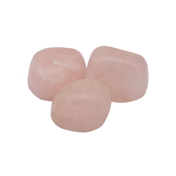 Rose Quartz Tumbled 3 Pieces - Healing Crystals India
