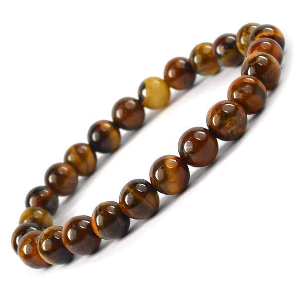 Tiger Eye Bracelet 8 MM - Healing Crystals India