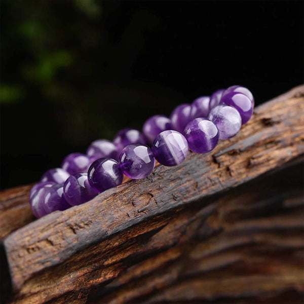 Amethyst Bracelet 8 MM - Healing Crystals India