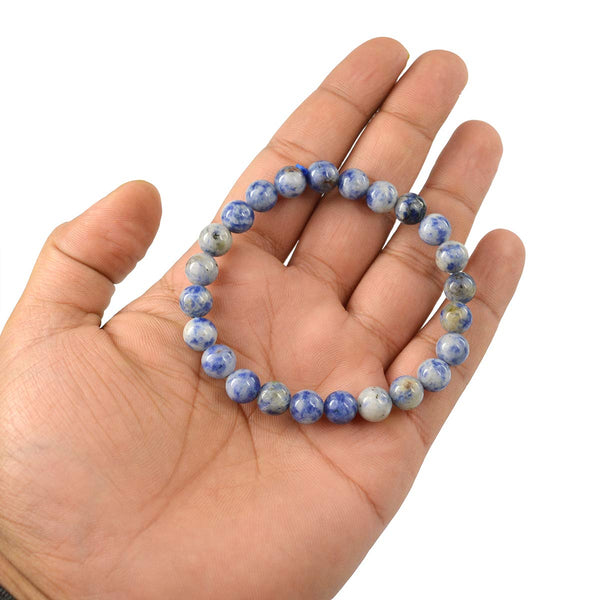 Sodalite Bracelet 8 MM - Healing Crystals India