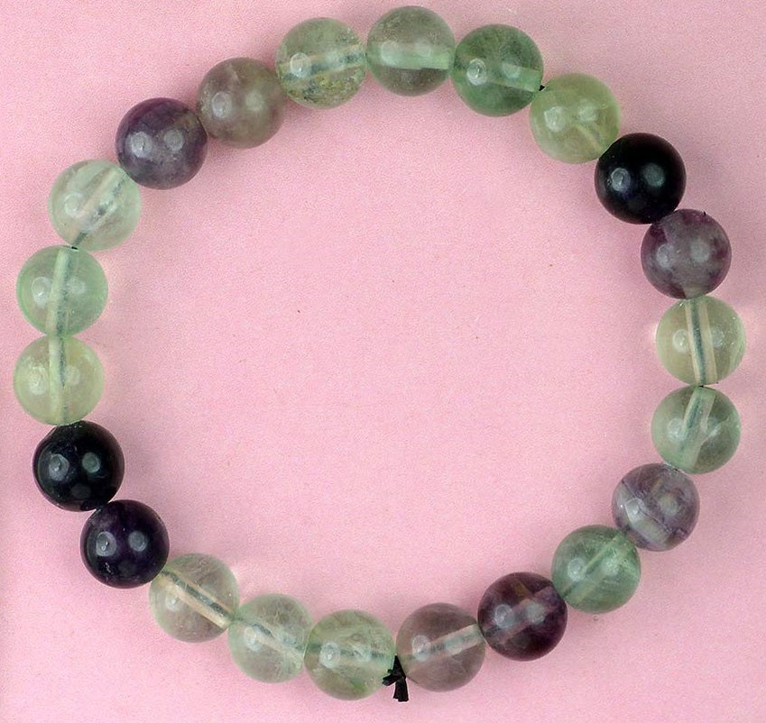 Buy natural Multi Fluorite crystal Bracelet 10 MM
