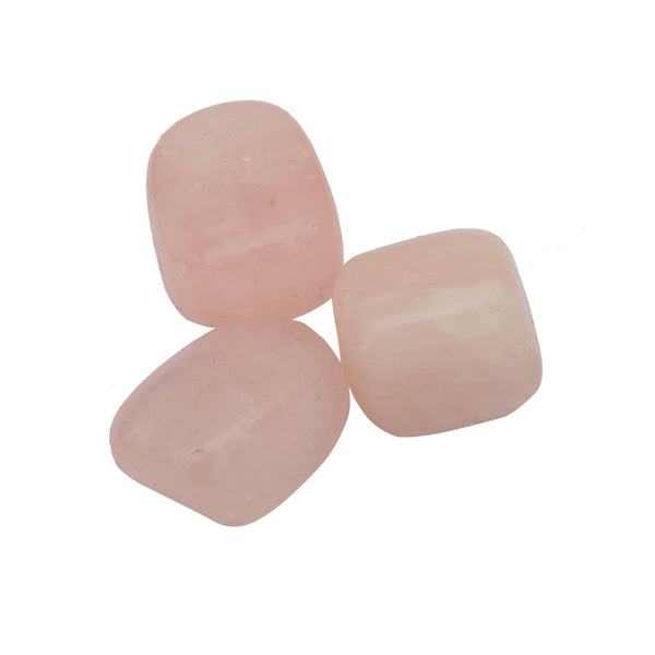 Rose Quartz Tumbled 3 Pieces - Healing Crystals India