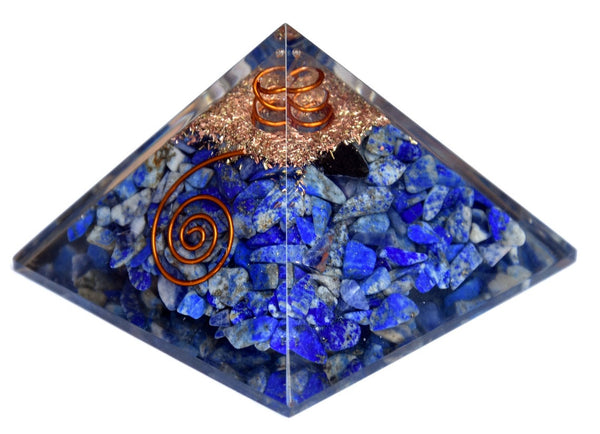 Buy Certifed Lapis Lazuli Orgonite Pyramid Gemstone