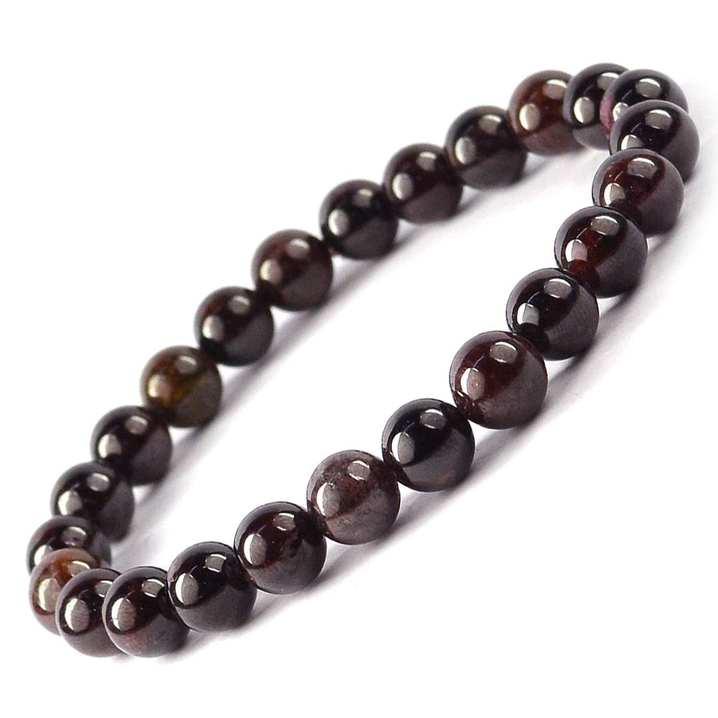 Gold FILLED Garnet Bracelet Faceted Genuine Garnet Bracelet January  Birthstone Bracelet Deep Red Garnet Bracelet Valentine Gift for Her