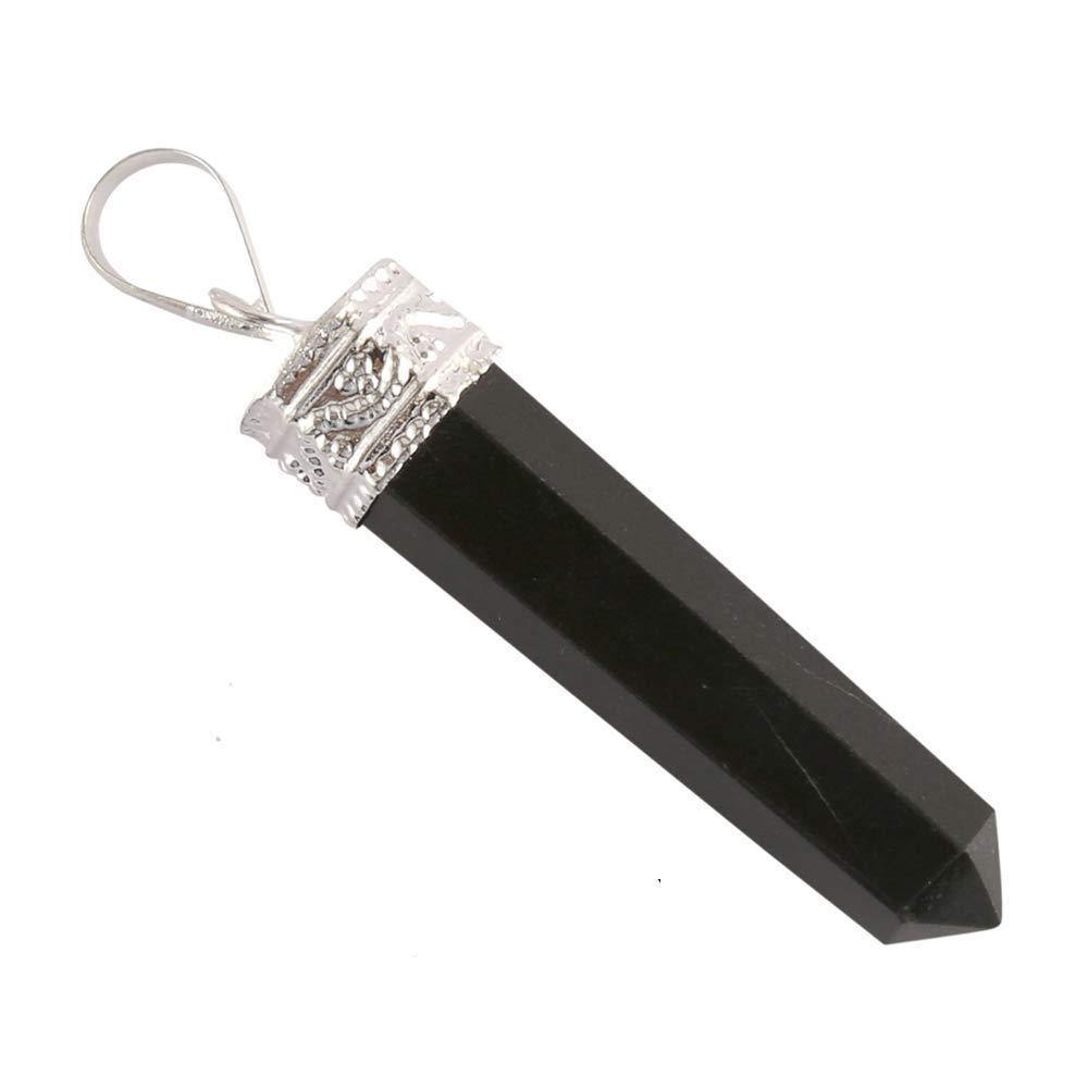 Buy Certified Black Tourmaline Pencil Pendant