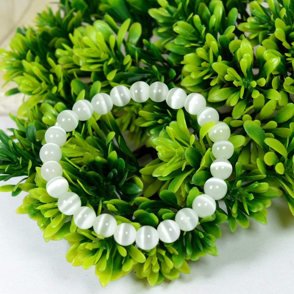 Amazon.com: Women's Infinity Endless Love Symbol Bracelet with White Jade,  Selenite, Moonstone and Crystal Quartz Stones : Handmade Products