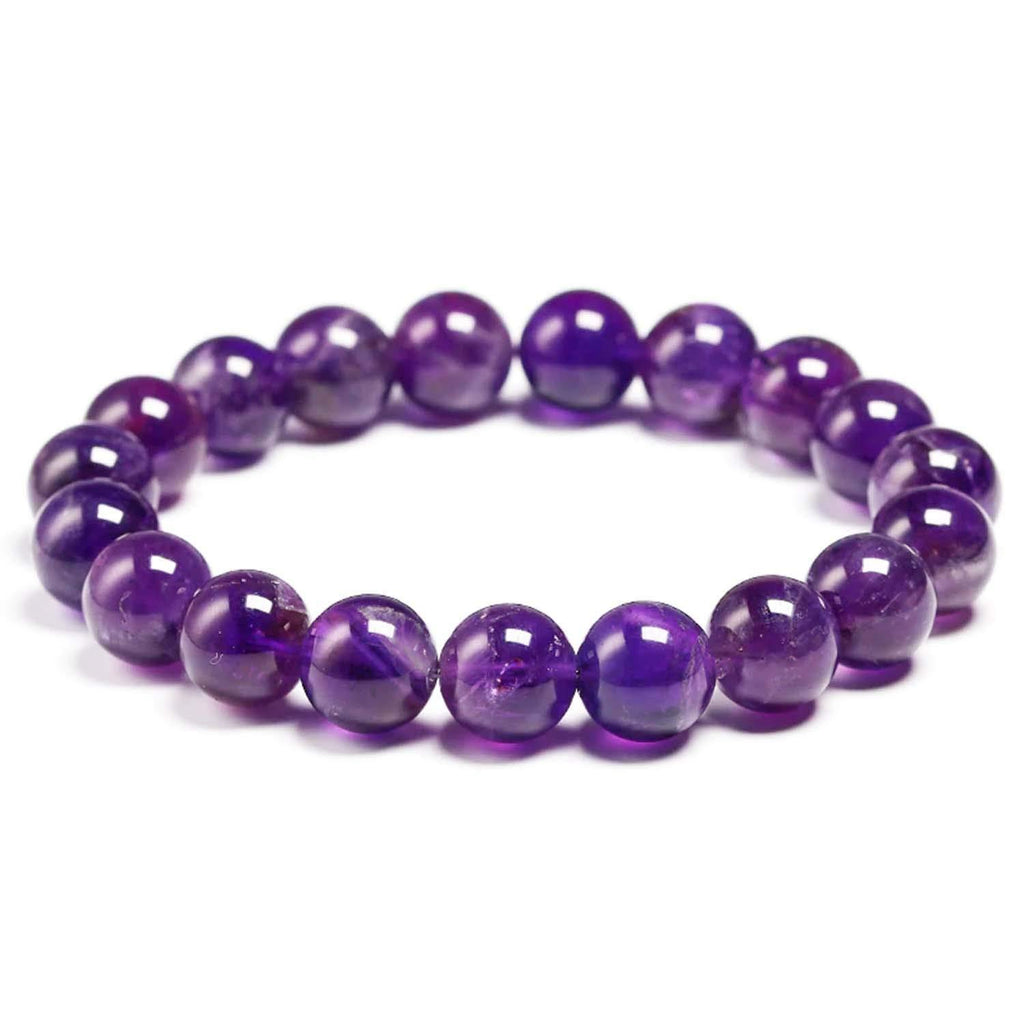 Purplish Blue Amethyst Gemstone Beaded Bracelet For Men & Women -  Rajendra's Gems World | Gemstone Dealer in New Delhi