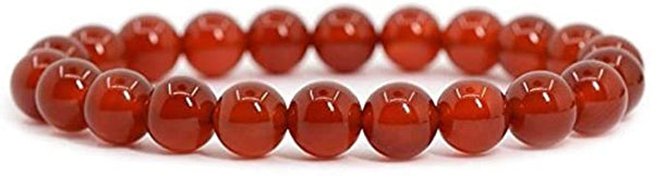Carnelian Bracelet 10 mm - Healing Crystals India