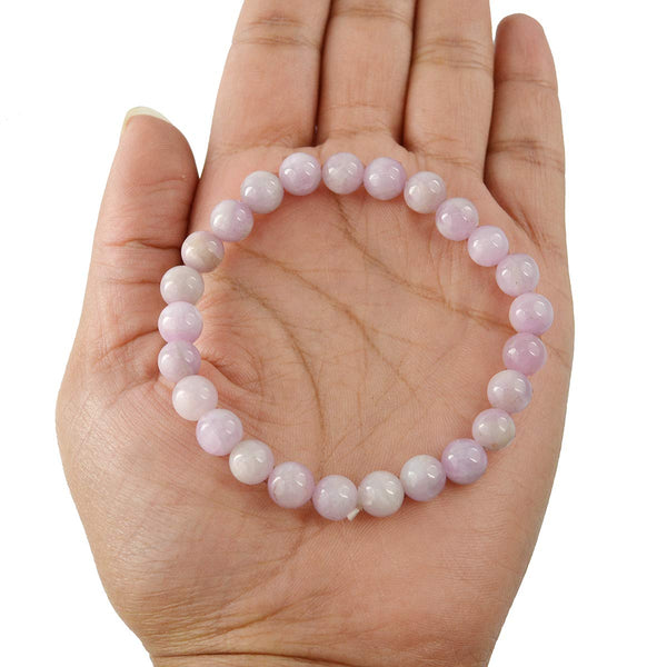 Kunzite Bracelet 8 MM - Healing Crystals India