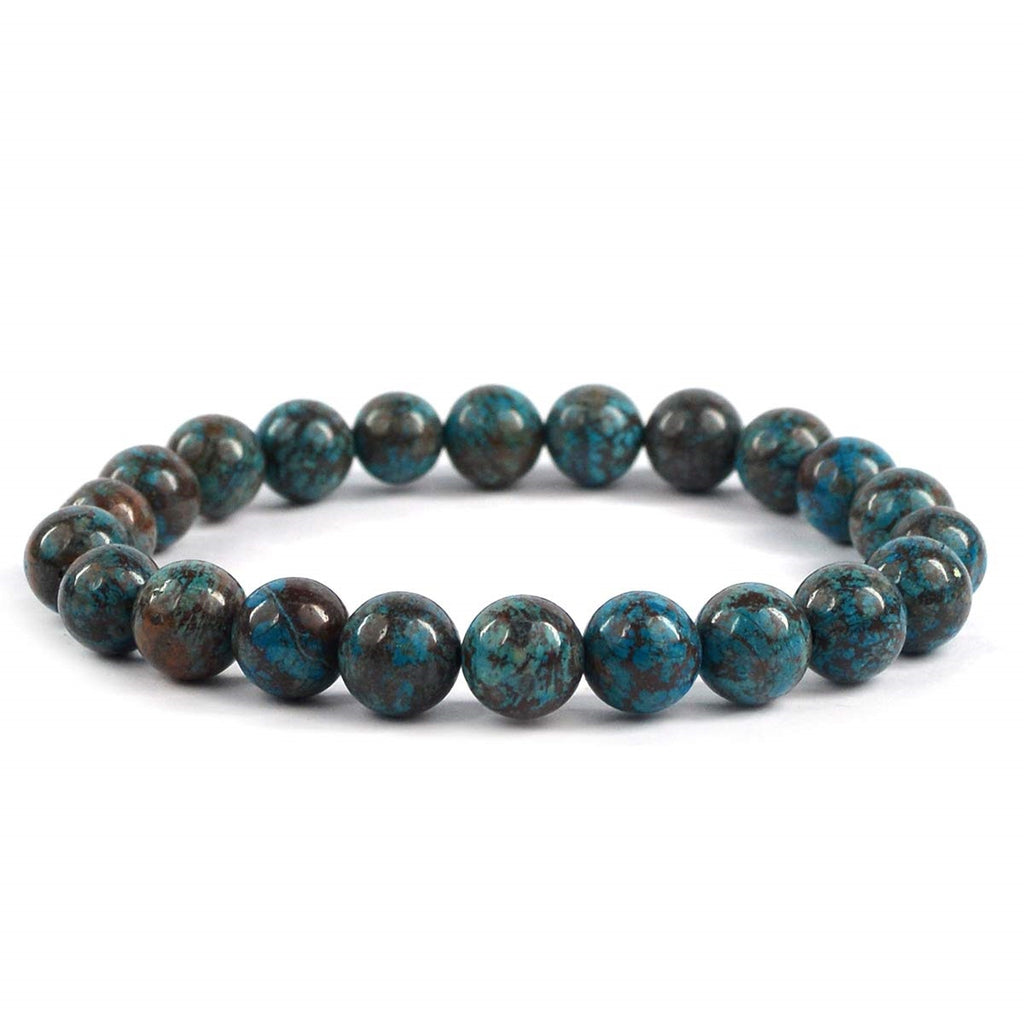 Chrysocolla Bracelet 10 MM - Healing Crystals India