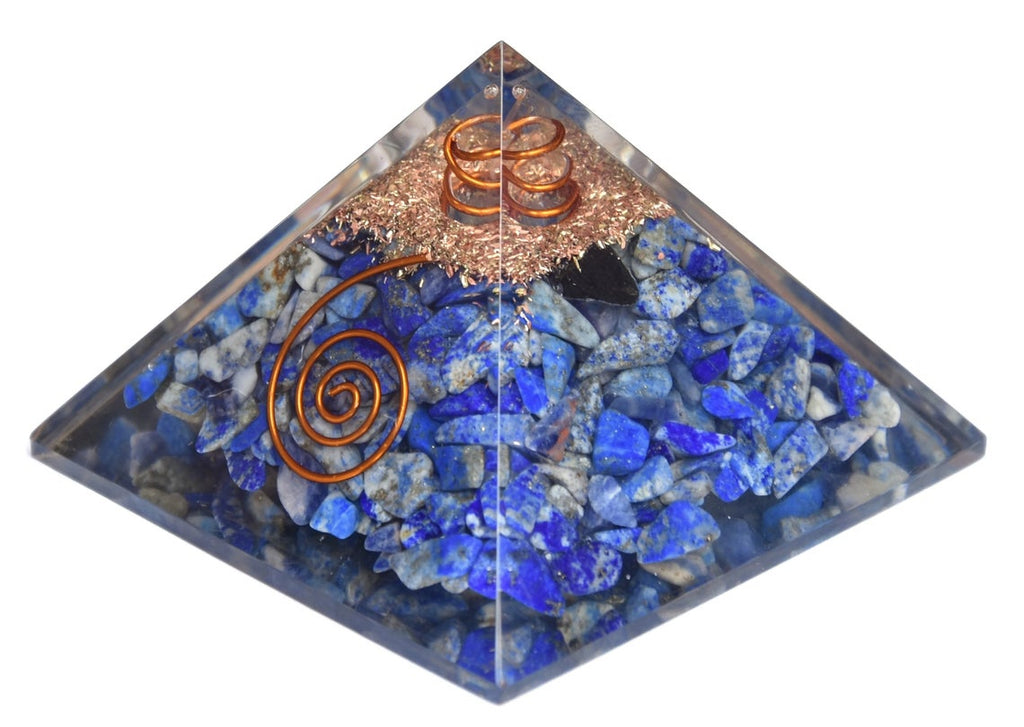 Buy Certifed Lapis Lazuli Orgonite Pyramid Gemstone