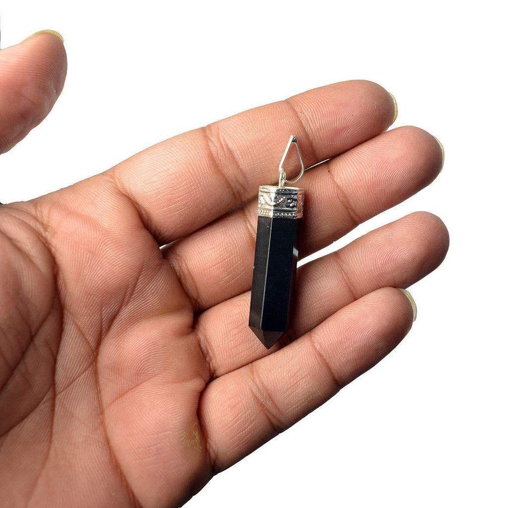 Buy Certified Black Tourmaline Pencil Pendant