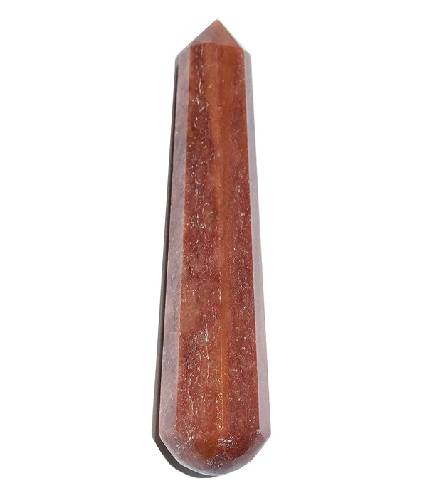 Red Aventurine Massage Wand 3 Inches - Healing Crystals India