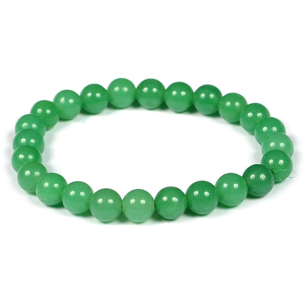Green Jade Bead Bracelet Size 8MM Unisex Bracelet Chakra Balancing Meaning  power - Pyramid Tatva - 2430237