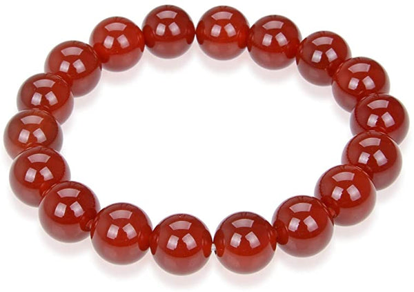 Carnelian Bracelet 10 mm - Healing Crystals India