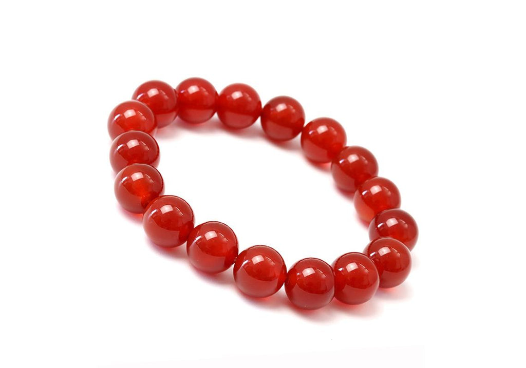 Carnelian Bracelet 10 mm - Healing Crystals India