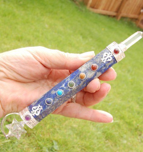 Lapis Lazuli Merkaba Wand 6 Inches - Healing Crystals India