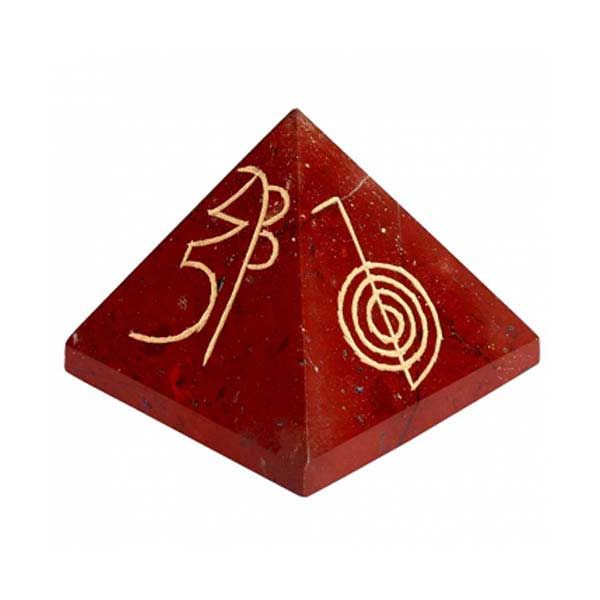 Buy Certified Red Jasper Reiki Pyramid Gemstone
