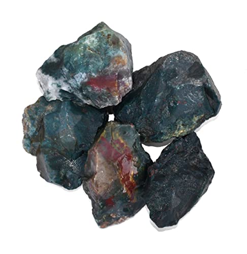 Blood Stone 3 Piece Raw Stone 2 Inches - Healing Crystals India