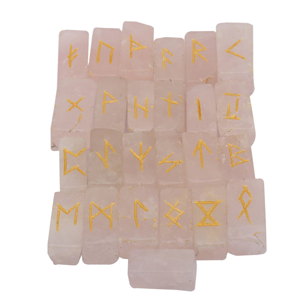 Buy Certified Rose Quartz Square Runes