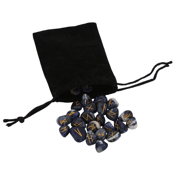 Sodalite Tumbled Runes - Healing Crystals India