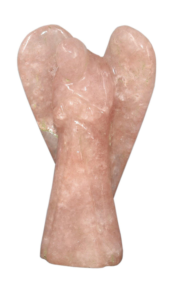 Rose Quartz Angle Figurine 3 Inches - Healing Crystals India