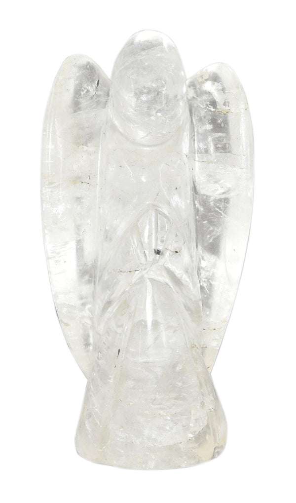Crystal Quartz Angle Figurine 4.5 Inches - Healing Crystals India