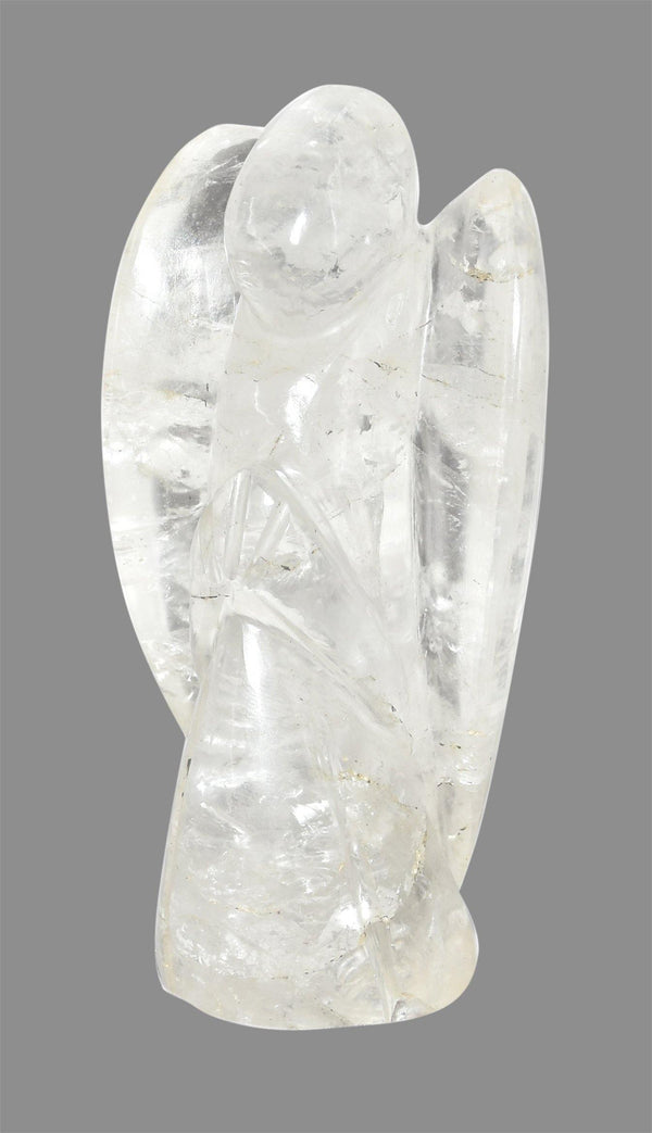 Crystal Quartz Angle Figurine 4.5 Inches - Healing Crystals India