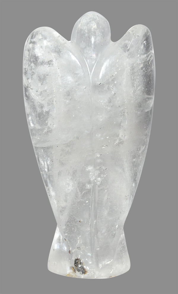 Crystal Quartz Angle Figurine 5.7 Inches - Healing Crystals India